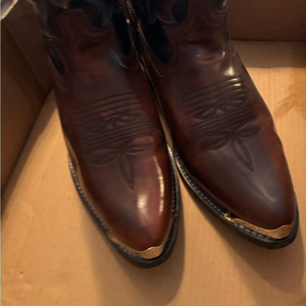 Men's Rich Brown Western Cowboy Boots